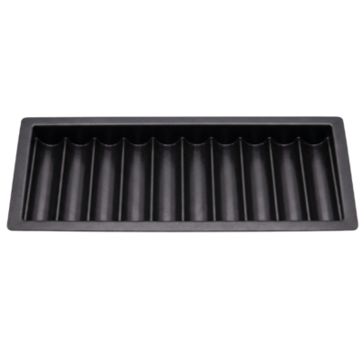 10 Tube Black ABS Plastic