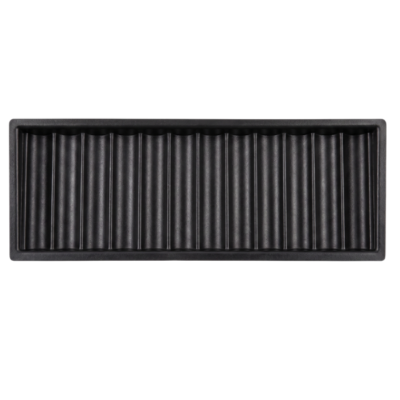 12 Tube Black ABS Plastic