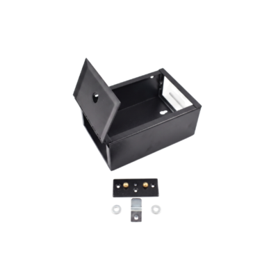 Black All Metal w/ Bracket, Bottom Opening